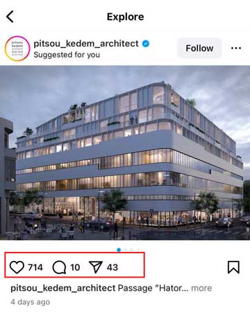 Finding content in Instagram app on iOS